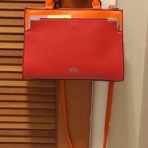 Nine West Red and Orange Satchel